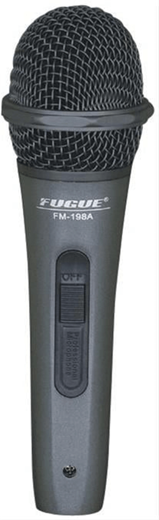 Fugue FM-198A Siyah Başlıklı Dinamik Tek Yönlü Kablolu Mikrofon