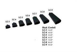 Maxtone LC-5 Siyah 5-12 Inch Cowbell