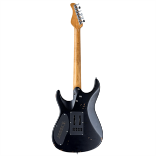Mayones Aquila Aged V24-6 Elektro Gitar Monolith Black Nitro Aged (Hybrid Softcase Dahil)