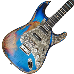 Paoletti Alfa Loft HSS Elektro Gitar 430 Heavy Deep Blue Nickel (Hardcase Dahil)