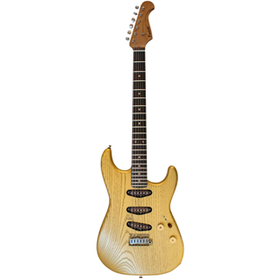 Paoletti Alfa Loft SSS Elektro Gitar 135 TrueGold No Pickguard (Hardcase Dahil)