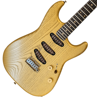 Paoletti Alfa Loft SSS Elektro Gitar 135 TrueGold No Pickguard (Hardcase Dahil)