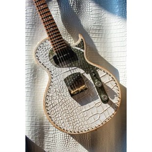 Paoletti Seicento SP90 Richard Fortus Signature #2 Elektro Gitar 99/20 White Leather (Hardcase Dahil)