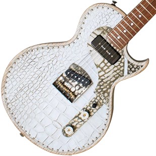 Paoletti Seicento SP90 Richard Fortus Signature #2 Elektro Gitar 99/20 White Leather (Hardcase Dahil)