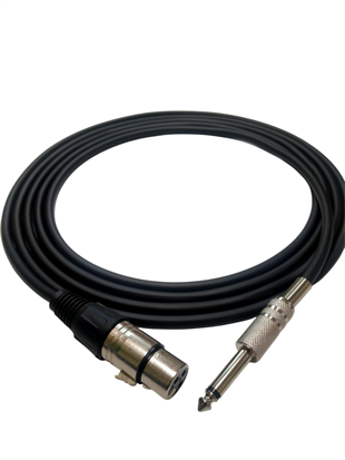Rhn R-SJXLRD6 6,3 mm Mono/XLR Dişi 6 Metre Enstrüman Kablosu