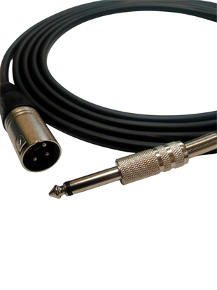 RHN R-SJXLRE10 6,3 mm Mono Jak–XLR Erkek 10 Metre Enstrüman Kablosu
