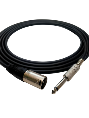 RHN R-SJXLRE10 6,3 mm Mono Jak–XLR Erkek 10 Metre Enstrüman Kablosu