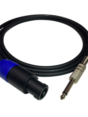 RHN SPJK01 Speakon–6,3 mm Mono Jak 1 Metre Pasif Hoparlör ve Amfi Kablosu