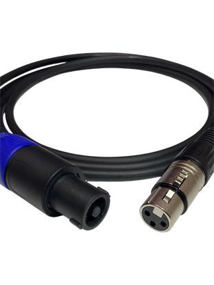 RHN SPXF10 Speakon–XLR Dişi 10 Metre Pasif Hoparlör ve Amfi Kablosu