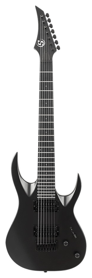S by Solar AB47C Elektro Gitar Carbon Black Matte 7 Telli