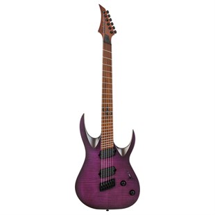 Solar A1.6FDPB-FF Multiscale Elektro Gitar Flame Deep Purple Burst Matte