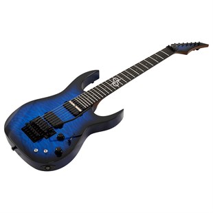 Solar SBR1.7FRQOB Sustainiac+ 7 Telli Elektro Gitar Quilted Ocean Blue Burst Gloss