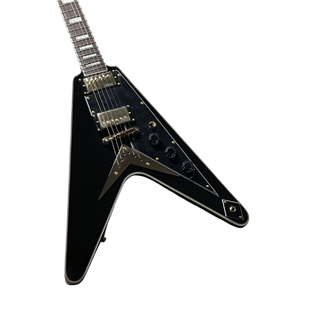 Soloking FV Custom Elektro Gitar Black Beauty Gold JESCAR (Gigbag Dahil)