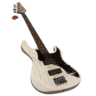 Soloking MJ-1 Custom Bas Gitar Transparent White Roasted Maple Neck (Gigbag Dahil)