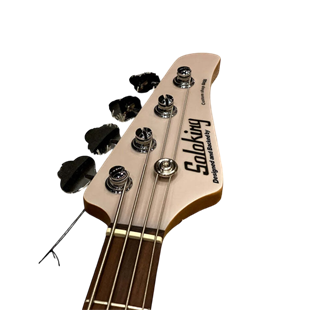 Soloking MJ-1 Custom Bas Gitar Transparent White Roasted Maple Neck (Gigbag Dahil)