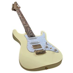 Soloking MS-1 Classic Elektro Gitar Vintage White Wenge Neck (Gigbag Dahil)