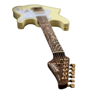 Soloking MS-1 Classic Elektro Gitar Vintage White Wenge Neck (Gigbag Dahil)