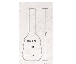 Valencia DGB1680 4/4 Dreadnought Akustik Gitar Kılıfı 15 mm Siyah