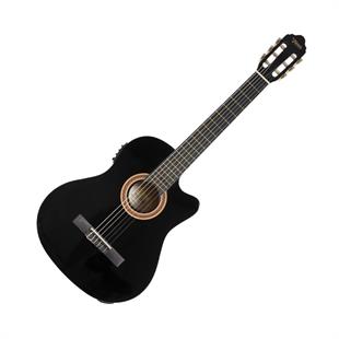 Valencia VC104TCEBK Elektro Klasik Gitar 4/4 Siyah Sap Çelikli