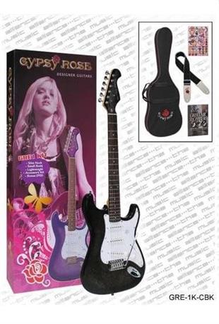 Valencia GRE1KCBK Elektro Gitar Gypsy Rose  Set