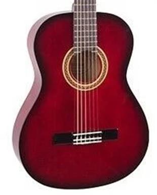 Valencia VC102TRDS Klasik Gitar Sap Çelikli 1/2 Kırmızı Sunburst