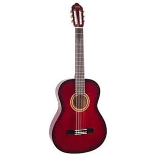 Valencia VC102TRDS Klasik Gitar Sap Çelikli 1/2 Kırmızı Sunburst