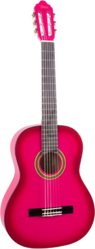 Valencia VC104TPKS Klasik Gitar 4/4 Pembe Sunburst