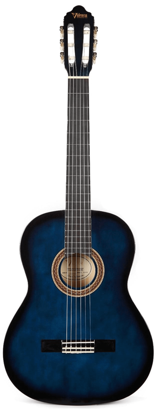 Valencia VC104TBUS Klasik Gitar 4/4 Mavi Sunburst Sap Çelikli