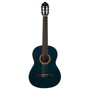 Valencia VC204TBU Klasik Gitar 4/4 Şeffaf Mavi Mat 