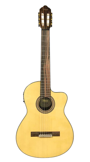 Valencia VC564CE Elektro Klasik Gitar Naturel Parlak 4/4