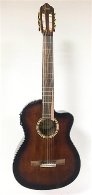 Valencia VC564CEBSB Elektro Klasik Gitar Cutaway 4/4 Kahve Sunburst
