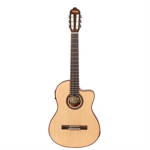 Valencia VC704CE Elektro Klasik Gitar Cutaway 4/4 Naturel