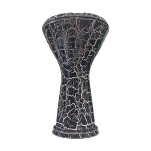 VD Darbuka Çatlak Siyah 22 cm 8 Vidalı Alüminyum