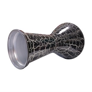 VD Darbuka Çatlak Siyah 22 cm 8 Vidalı Alüminyum