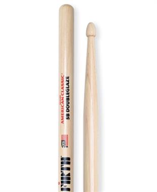 Vic Firth V5BDG Çift 5B Double Glaze DS Tip Hickory Baget