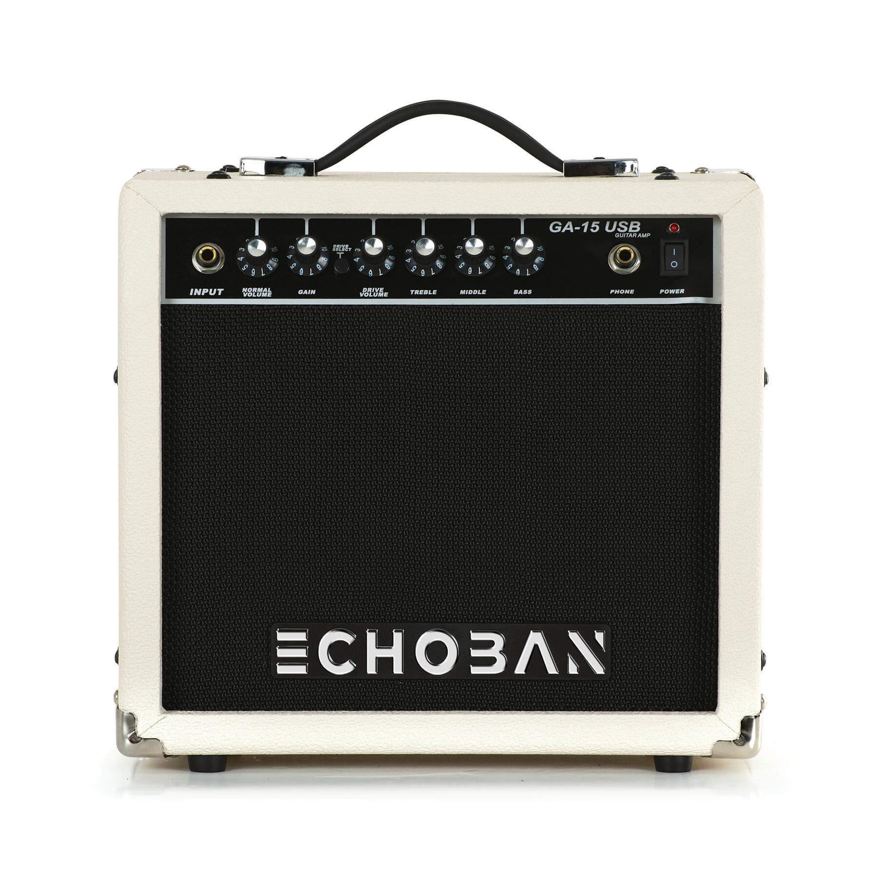 Echoban GA15USB 15 Watt Mavi Gitar Amfisi USB