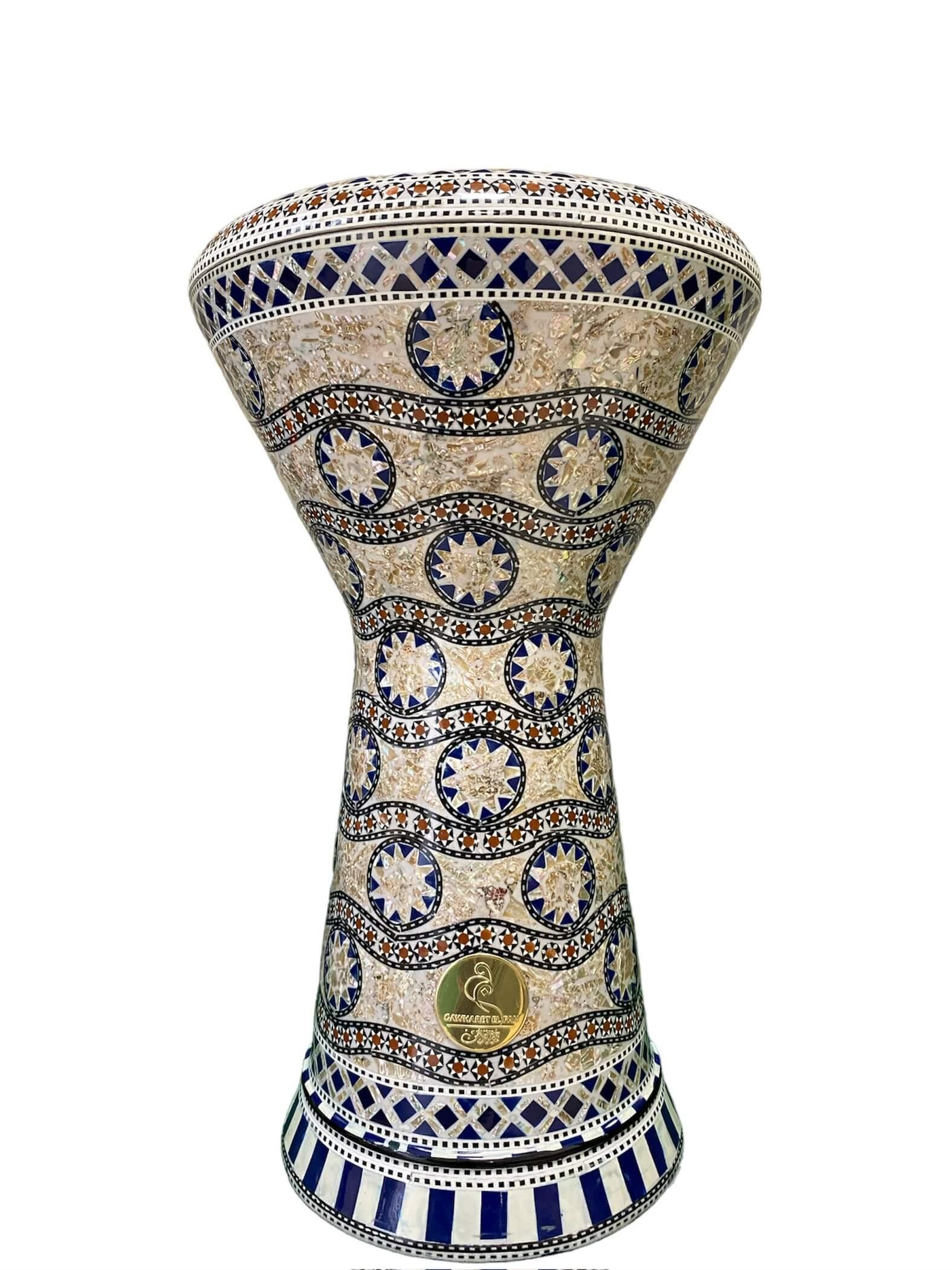 Gawharet El Fan Profesyonel Çömlek Darbuka Sedef İşlemeli