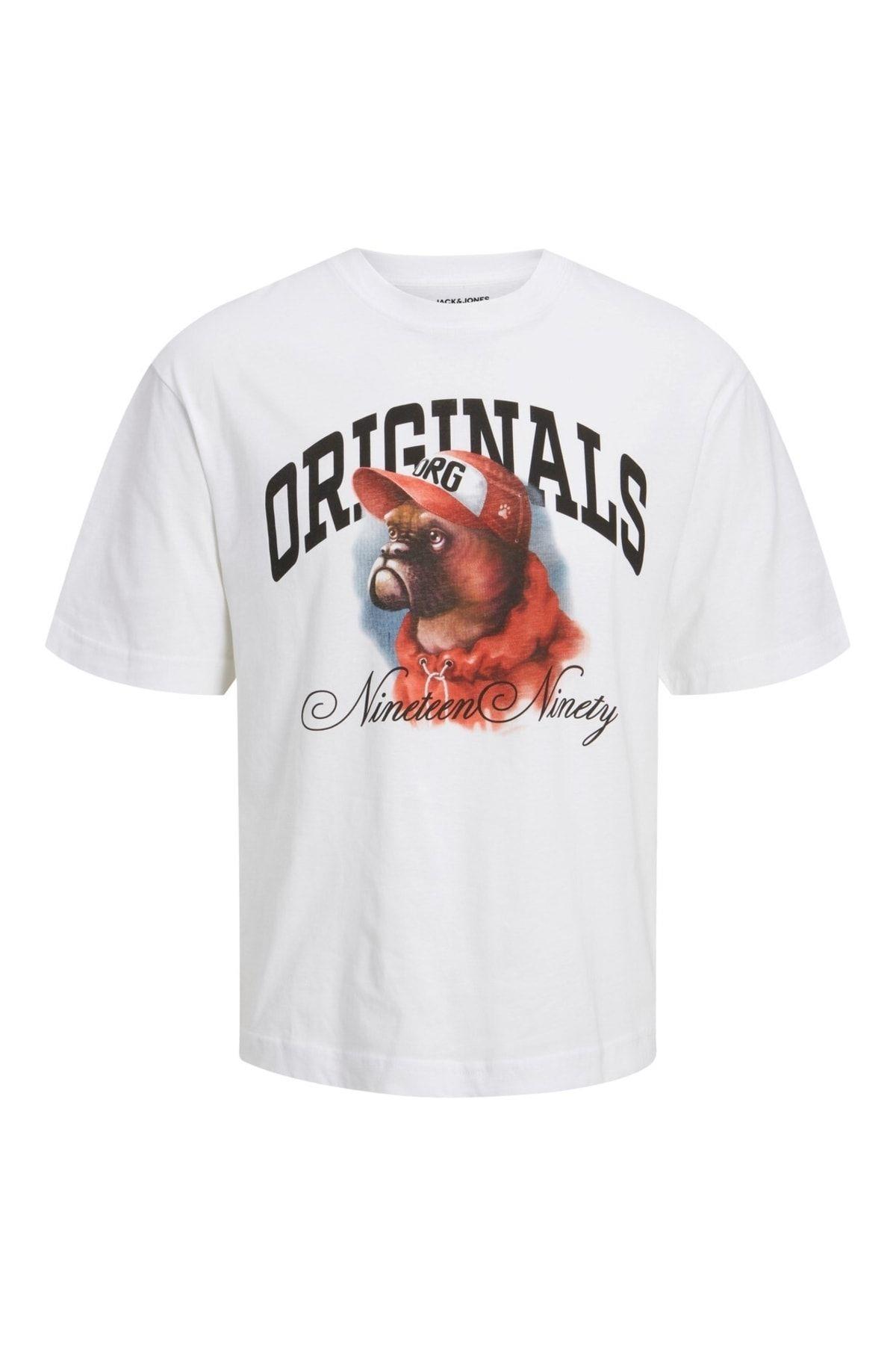 Jack & Jones Bisiklet Yaka Kısa Kollu Bulldog Erkek T-shirt 12229290 - Jack & Jones - 12229290