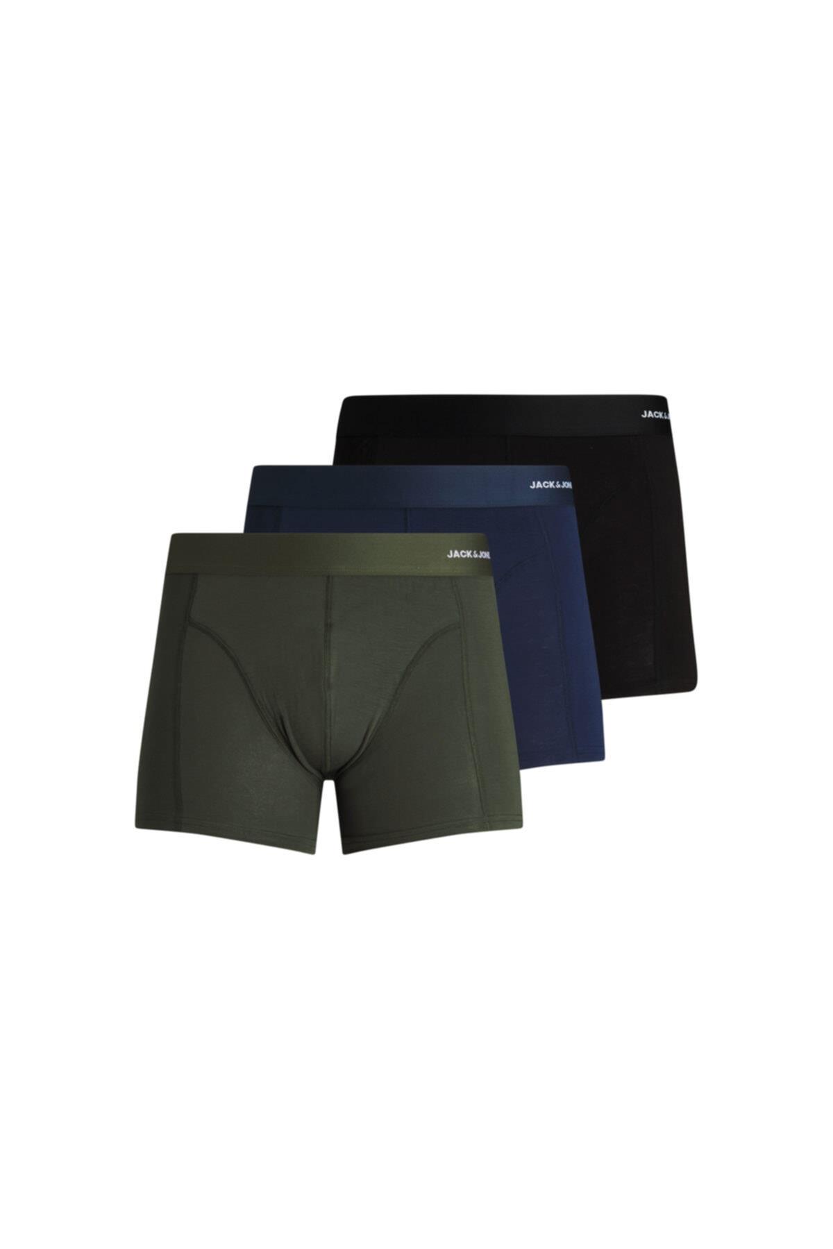 Jack & Jones Erkek 3'lü Boxer (12198852-fn) - Jack & Jones - 12198852-FN