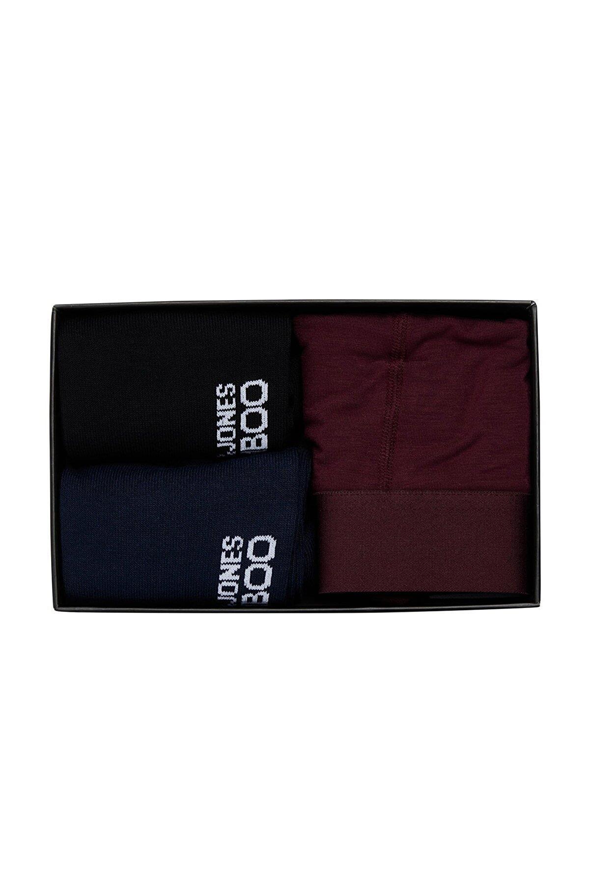 Jack & Jones Erkek Çorap Ve Boxer Hediye Kutusu Jacbamboo Giftbox - 12198875 - diğer - 2-12198875