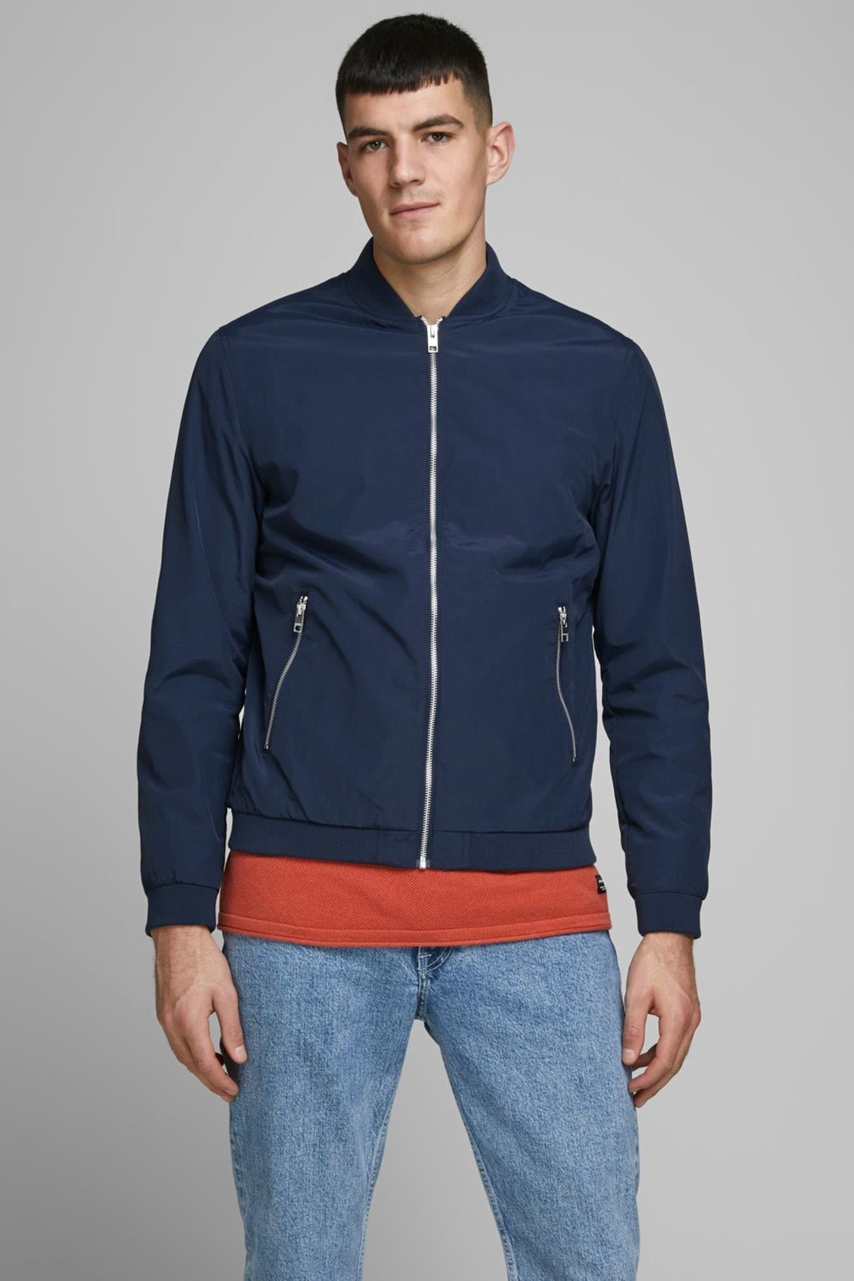 Jack & Jones Erkek Günlük Rush Bomber Ceket - 12165203 - Jack & Jones - 12165203