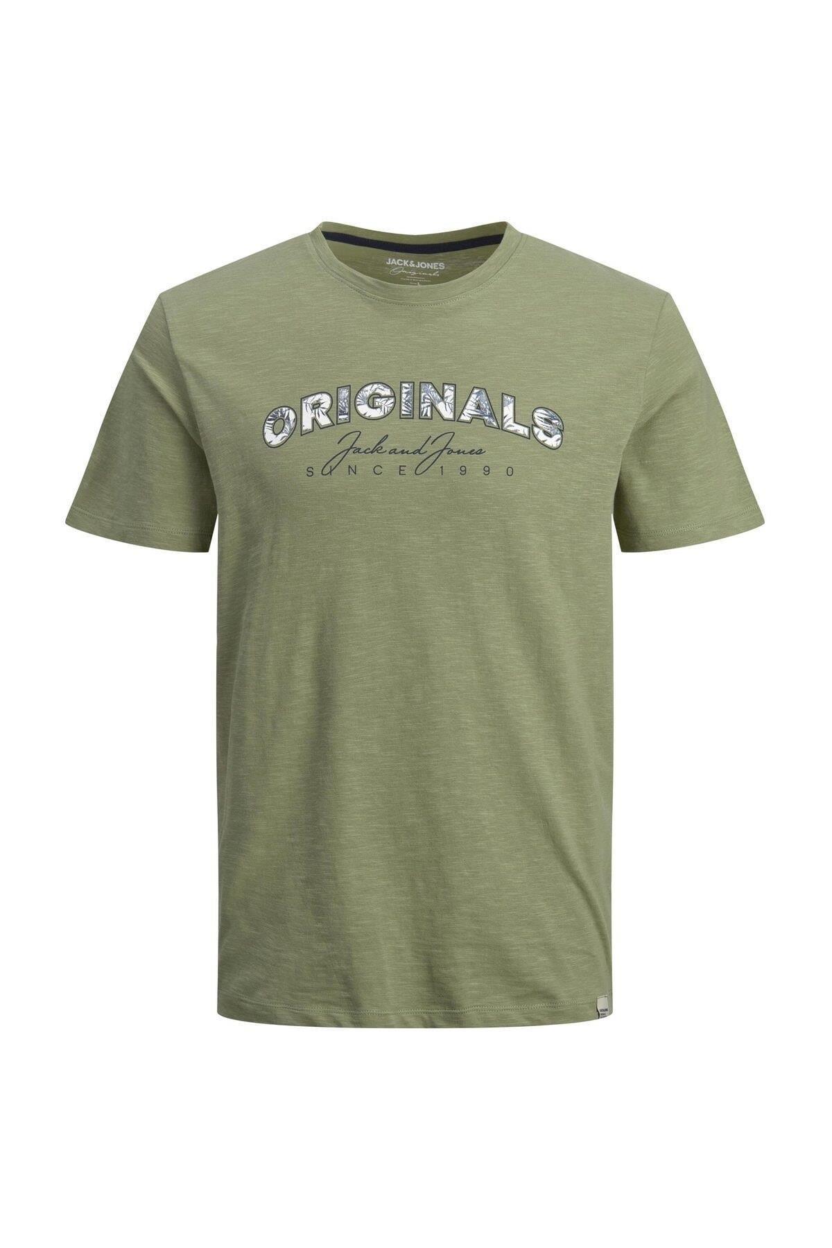 Jack & Jones Erkek Jorbloomer Baskılı T-Shirt 12205787 - Jack & Jones - 12205787