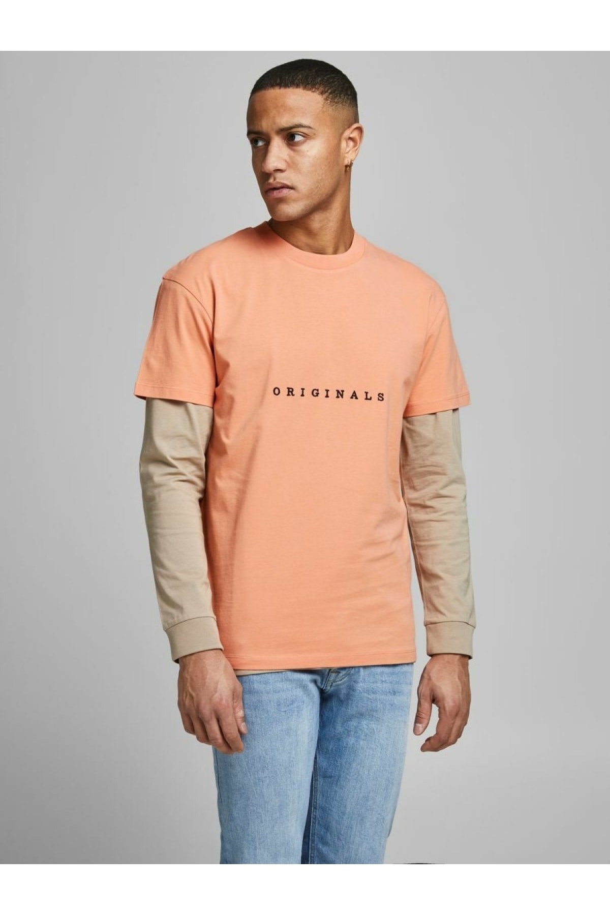 Jack & Jones Erkek Jorcopenhagen Yavruağzı Tişört - 12176780 - Jack & Jones - 12176780-2