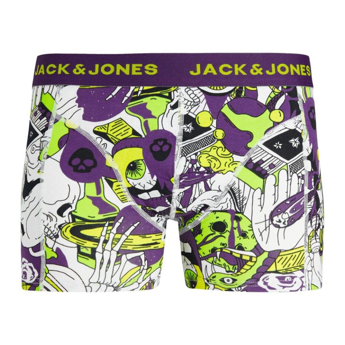 Jack & Jones Erkek Kafatası Desenli Tekli Boxer - 12240247 - Jack & Jones - JACSPACE SKULL TRUNK SN