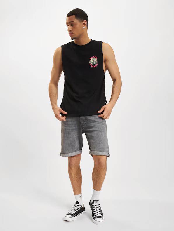 Jack & Jones Erkek Kolsuz Baskılı Oversize T-shirt - 12256261 - Jack & Jones - 12256261