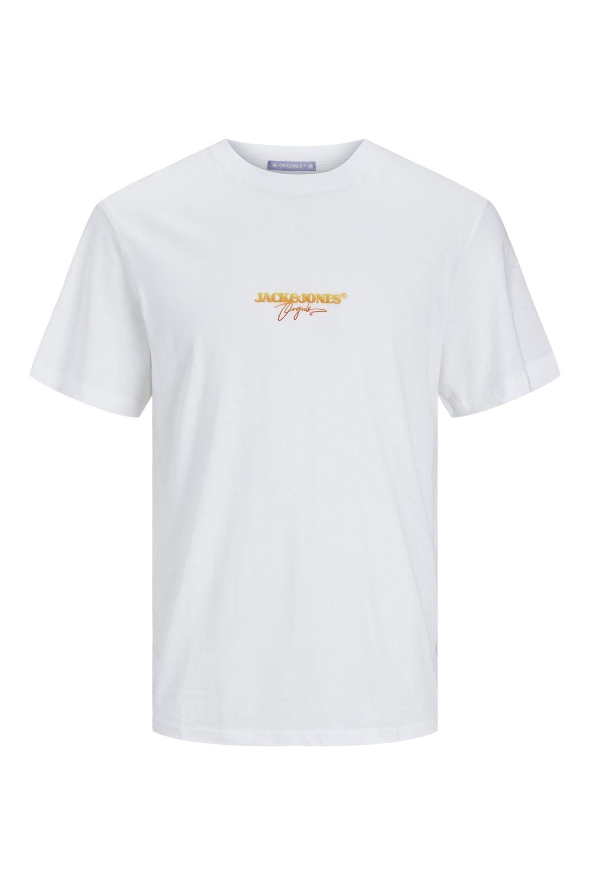 Jack & Jones Erkek Mini Logo T-shirt - 12255557 - Jack & Jones - 12255557