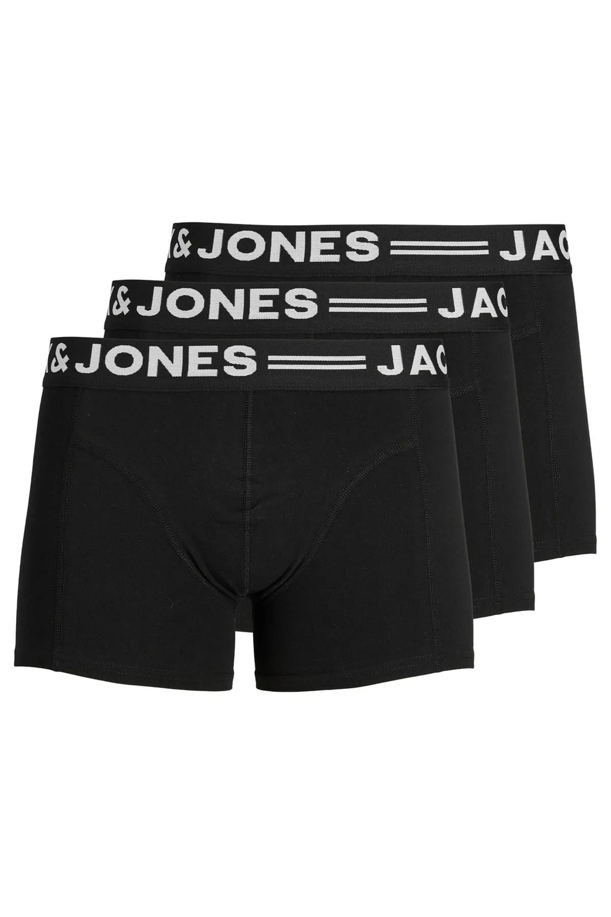 Jack & Jones Erkek Organk Pamuk 3'lü Boxer Paket - 12081832 - Jack & Jones - 12081832