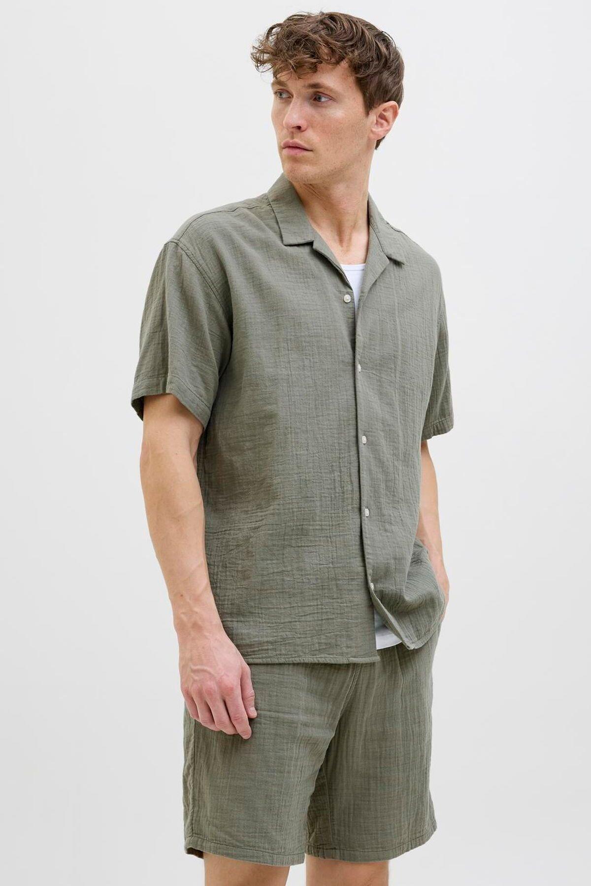 Jack & Jones Erkek Rahat Kalıp Kısa Kollu Gömlek - 12274798 - Jack & Jones - 12274798-2
