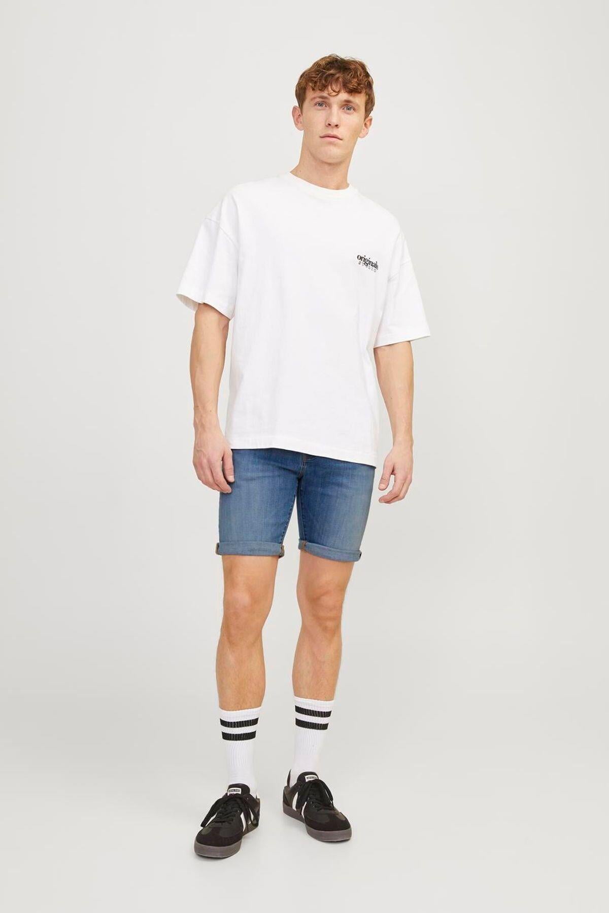 Jack & Jones Erkek Regular Fit Rick Fox 037 Denim Kot Şort - 12250488  - Jack & Jones - 12250488