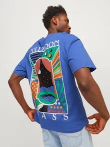 Jack & Jones Erkek Sırt Baskılı Oversize T-shirt - 12256930 - Jack & Jones - 12256930